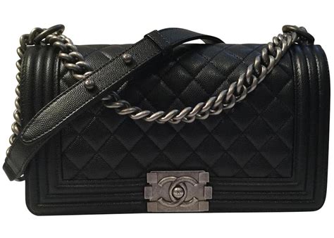 chanel black caviar boy bag|What I Wear on Repeat: My Chanel Boy Bag .